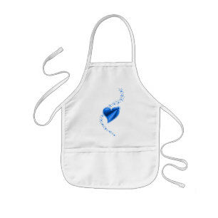 Rainbow Heart with Stars Kids' Apron