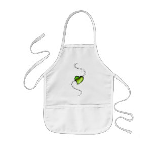 Rainbow Heart with Stars Kids' Apron