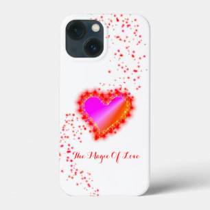 Rainbow Heart with Stars , The Magic Of Love iPhone 13 Mini Case