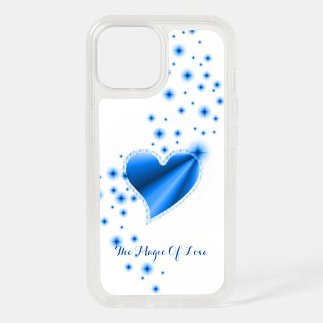 Rainbow Heart with Stars , The Magic Of Love iPhone 15 Case (Back)