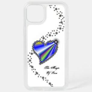 Rainbow Heart with Stars , The Magic Of Love iPhone 15 Plus Case