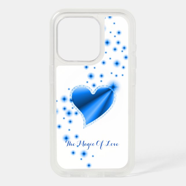 Rainbow Heart with Stars , The Magic Of Love iPhone 15 Pro Case (Back)