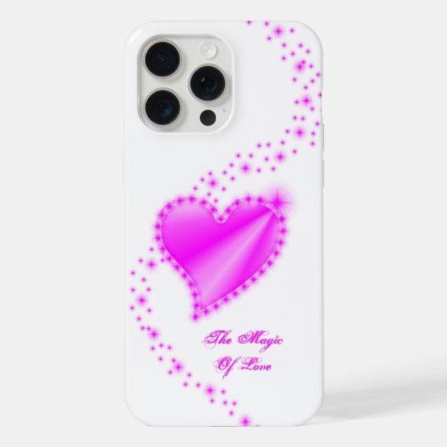 Rainbow Heart with Stars , The Magic Of Love iPhone Case (Back)