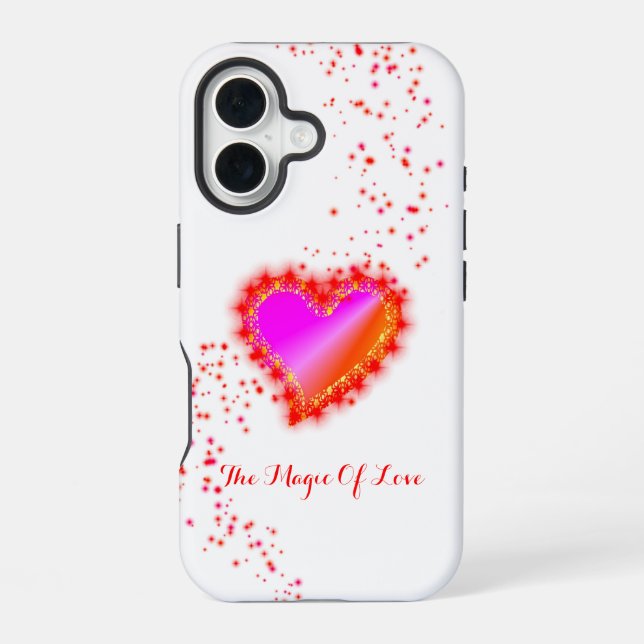 Rainbow Heart with Stars , The Magic Of Love iPhone Case (Back)