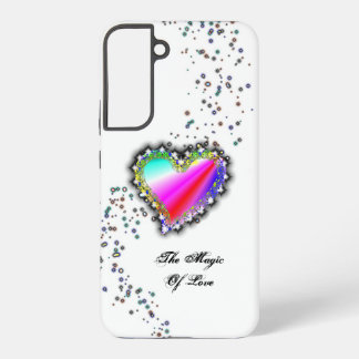 Rainbow Heart with Stars , The Magic Of Love Samsung Galaxy S22+ Case
