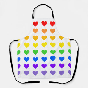 Rainbow Hearts Apron