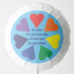 Rainbow Hearts Balloon