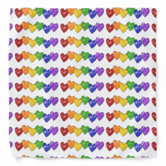 Rainbow Hearts Bandana's Bandana