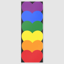 Rainbow Hearts Bookmark