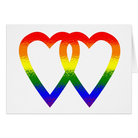 Rainbow Hearts Cards (Front Horizontal)