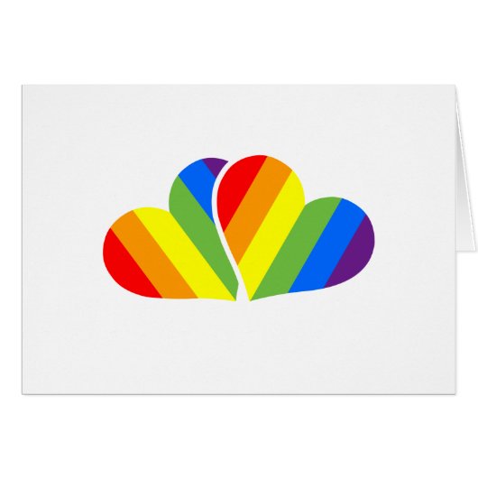 Rainbow Hearts Couple (Front Horizontal)