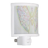 Rainbow Hearts Guardian Angel Night Light Lamp (Right)