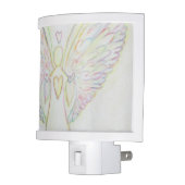 Rainbow Hearts Guardian Angel Night Light Lamp (Left)