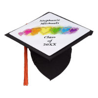 Rainbow Hearts In A Row Tassel Topper