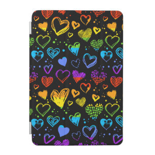 Rainbow Hearts LGBT iPad Cover