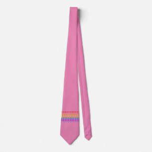 Rainbow Hearts Neck Tie