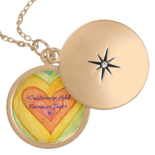 Rainbow Hearts Necklace Jewelry Charm