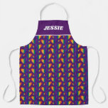 Rainbow Hearts Pattern Apron