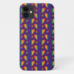 Rainbow Hearts Pattern iPhone 11 Case