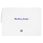 Rainbow Hearts Pattern Note Card (Back Horizontal)