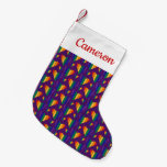 Rainbow Hearts Pattern Small Christmas Stocking