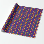 Rainbow Hearts Pattern Wrapping Paper