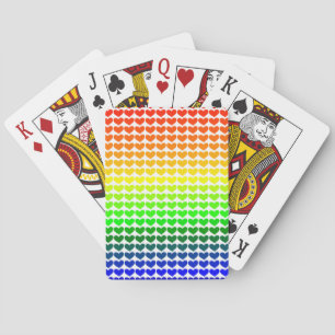 RAINBOW HEARTS POKER CARDS