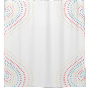 Rainbow Hearts  Shower Curtain