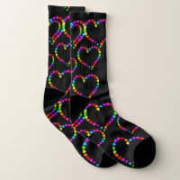 Rainbow Hearts Socks