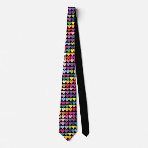 Rainbow Hearts Tie