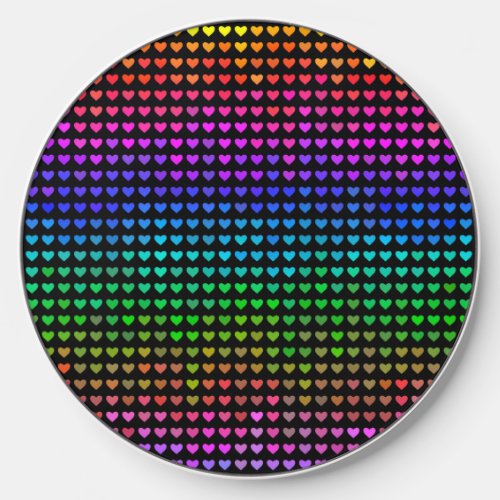 Rainbow Hearts   Wireless Charger