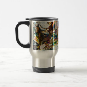 Rainbow Hematite Crystal Fantasy Gemstone  Travel Mug