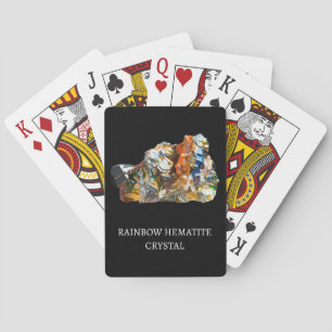 Rainbow Hematite Crystal – Mystical Gemstone Art Poker Cards