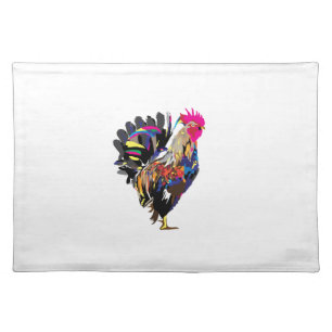 Rainbow Hen Cloth Placemat