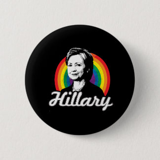 Rainbow Hillary - LGBT Politics - Button