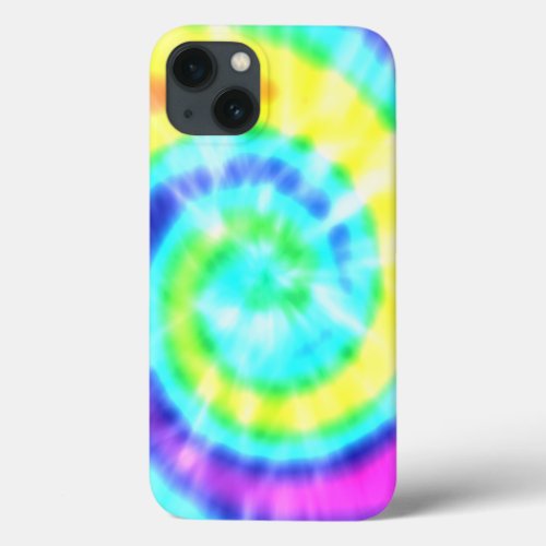 Rainbow Hippie Tie Dye iPhone 13 Case