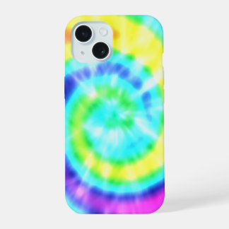 Rainbow Hippie Tie Dye iPhone 15 Case