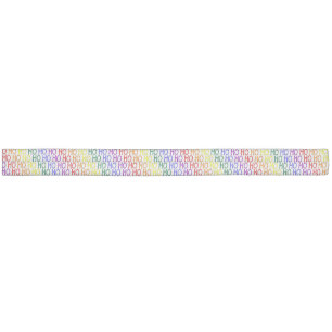 Rainbow Ho Ho Ho Pattern Hair Tie