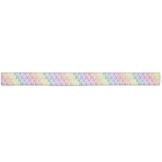 Rainbow Ho Ho Ho Pattern Hair Tie