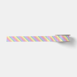 Rainbow Ho Ho Ho Pattern Ribbon