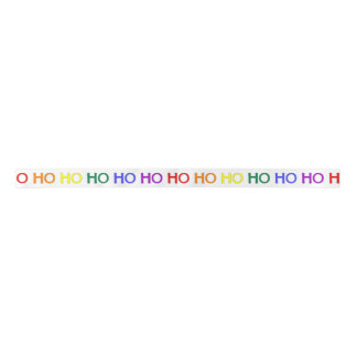 Rainbow Ho Ho Ho Ribbon