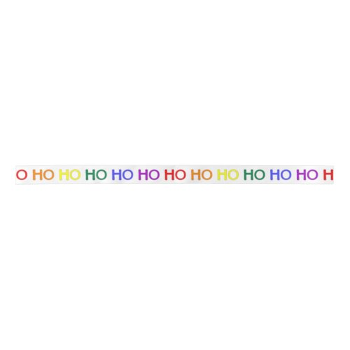 Rainbow Ho Ho Ho Ribbon