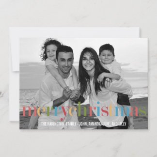 RAINBOW Holiday Photo Cards