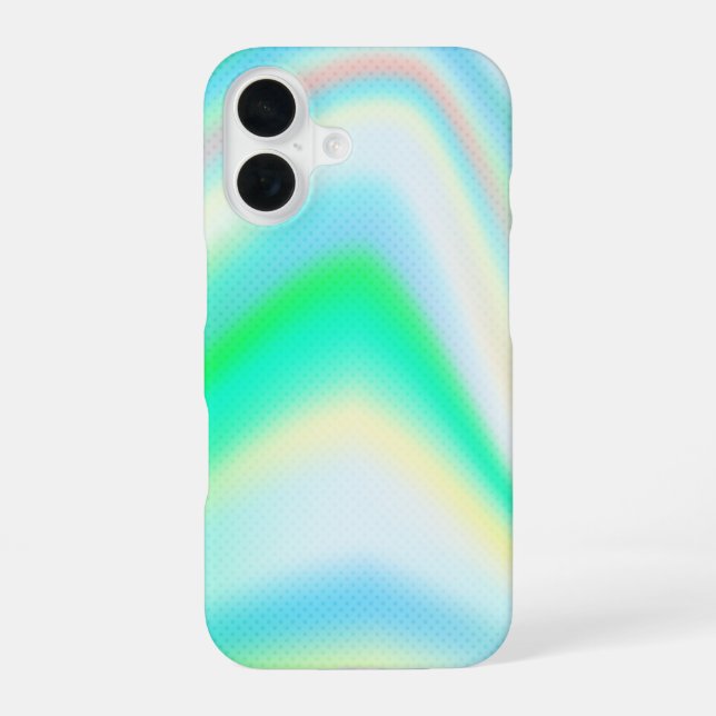 Rainbow Hologram Girly Luxury Stylish Chic Trendy  iPhone Case (Back)