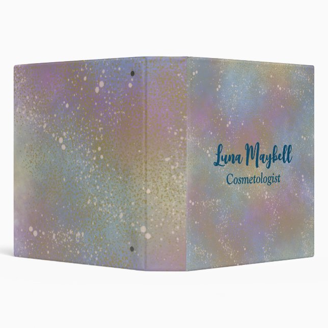 Rainbow Holographic Business Binder (Background)
