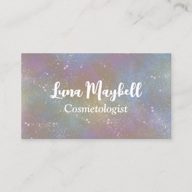 Rainbow Holographic Business Card (Front)