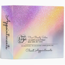 Rainbow Holographic Glitter Business Appointment