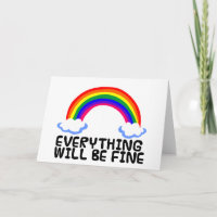 rainbow hope symbol coronavirus covid-19 text mess card