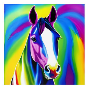 Rainbow Horse Acrylic Wall Art