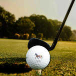 Rainbow Horse  - Add Name Golf Balls at Zazzle